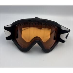 Oakley A Frame Ski Snowboard Outdoor Goggles Black Frame Orange Lens NWOT MINT